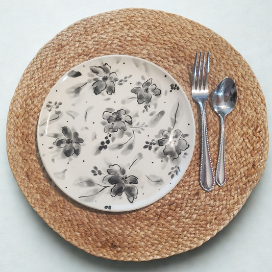 9 Inch Floral Plates
