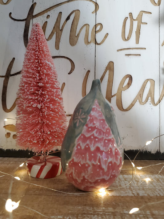 Pink Christmas tree Pear