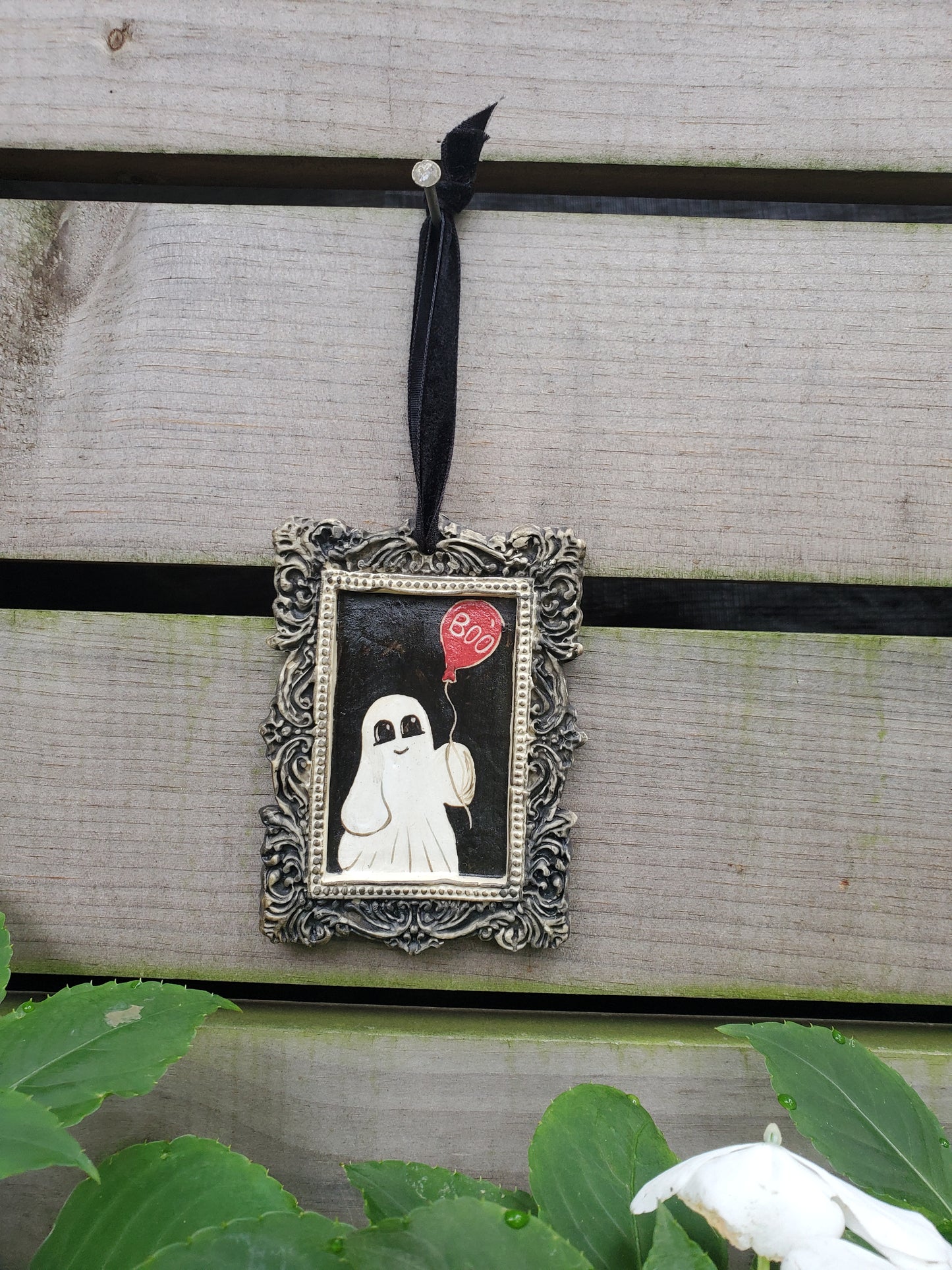 Framed Ghost Ornament