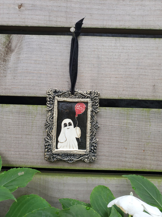 Framed Ghost Ornament